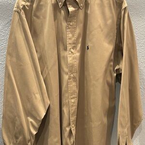 Men's Tan Polo Shirt Size XXL